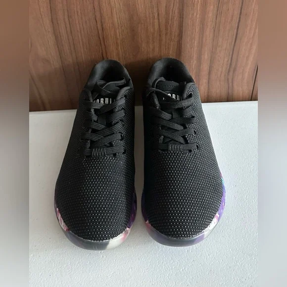 NOBULL Women's Black Space Floral Trainers W6-M4.5 - Picture 7 of 14